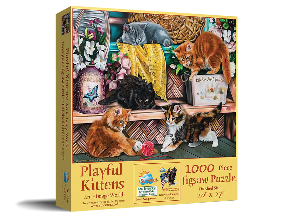 PLAYFUL KITTENS 1000pc - Click Image to Close