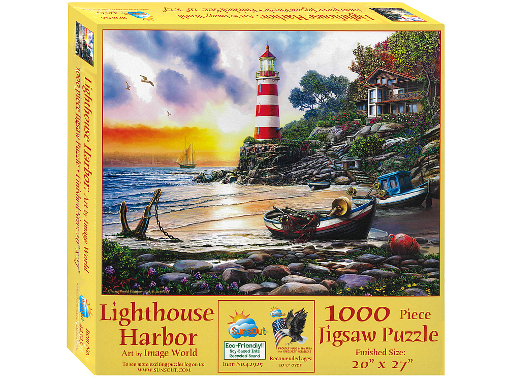 LIGHTHOUSE HARBOUR 1000pc - Click Image to Close