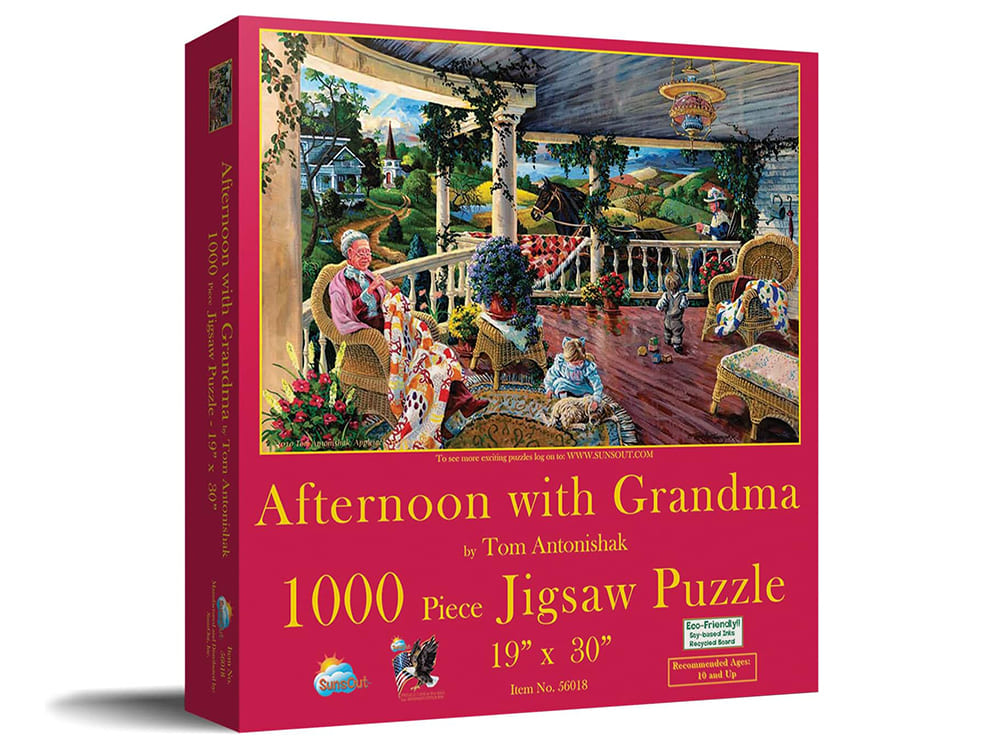 AFTERNOON WITH GRANDMA 1000pc - Click Image to Close