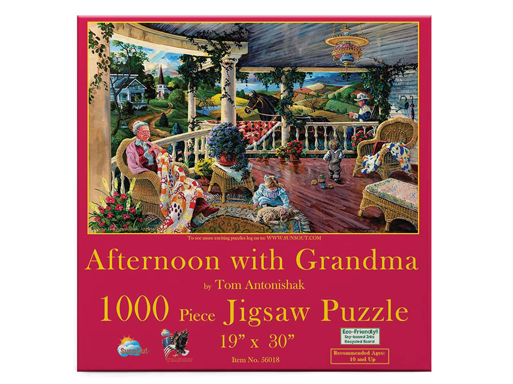 AFTERNOON WITH GRANDMA 1000pc - Click Image to Close