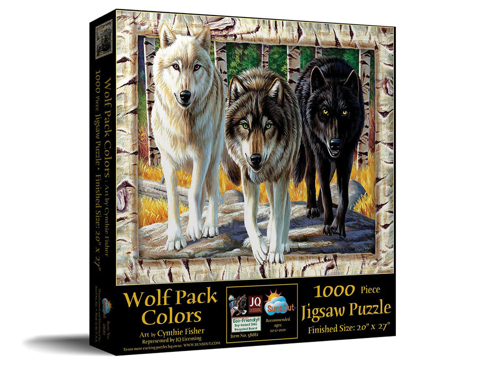 WOLF PACK COLOURS 1000pc - Click Image to Close