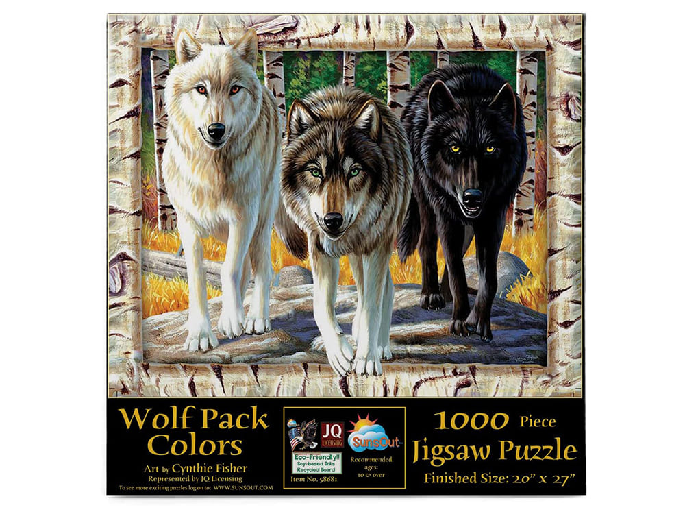 WOLF PACK COLOURS 1000pc - Click Image to Close