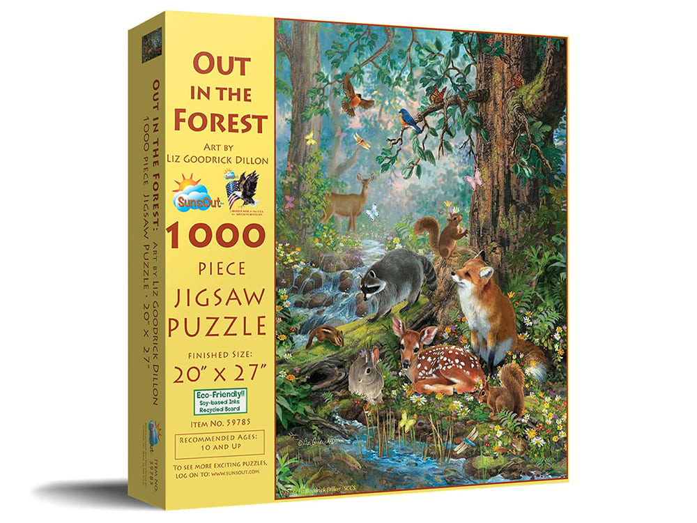 OUT IN THE FOREST 1000pc - Click Image to Close