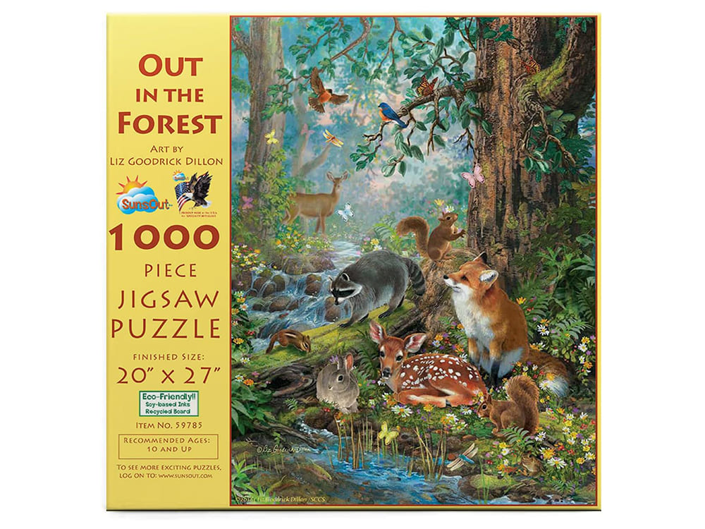 OUT IN THE FOREST 1000pc - Click Image to Close