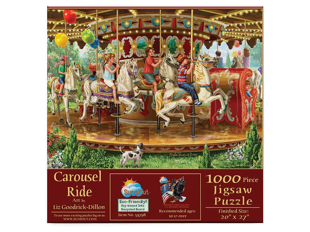 CAROUSEL RIDE 1000pc - Click Image to Close