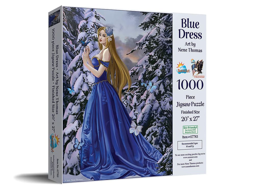 BLUE DRESS 1000pc - Click Image to Close