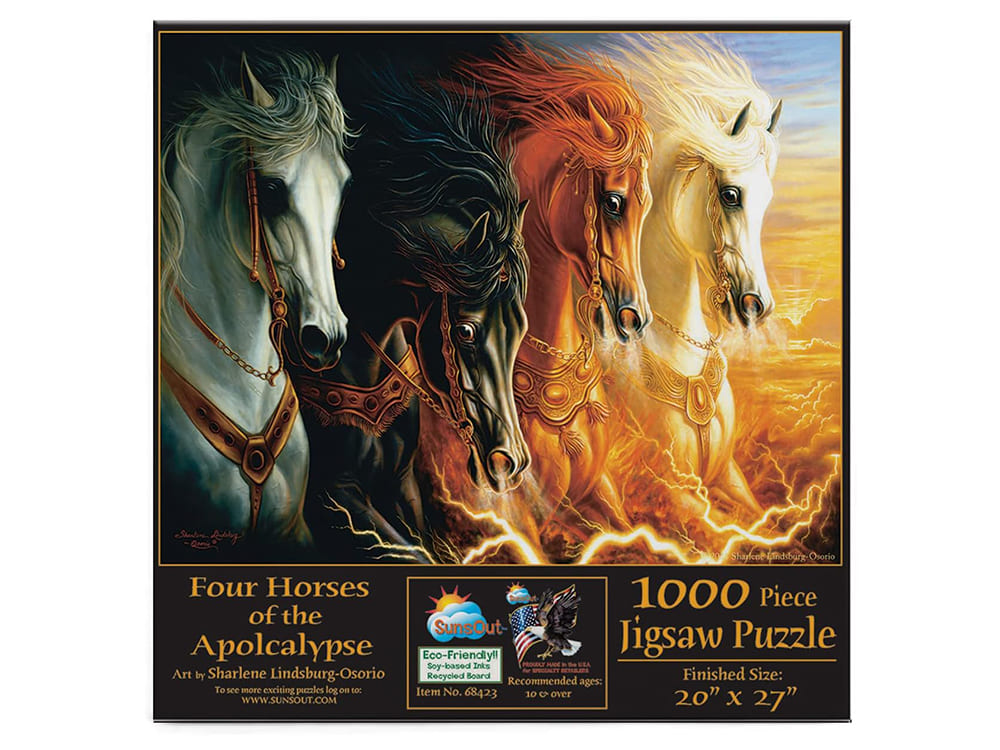 4 HORSES OF APOCALYPSE 1000pc - Click Image to Close
