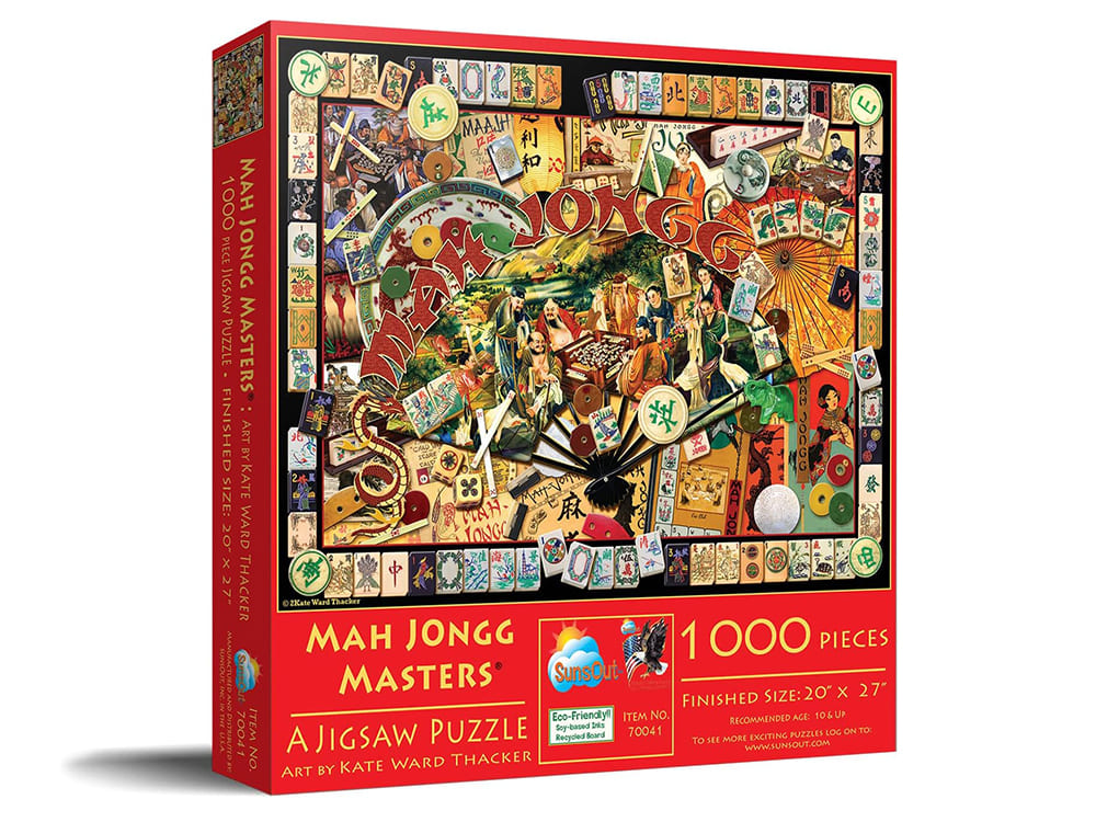 MAH JONGG MASTERS 1000pc - Click Image to Close