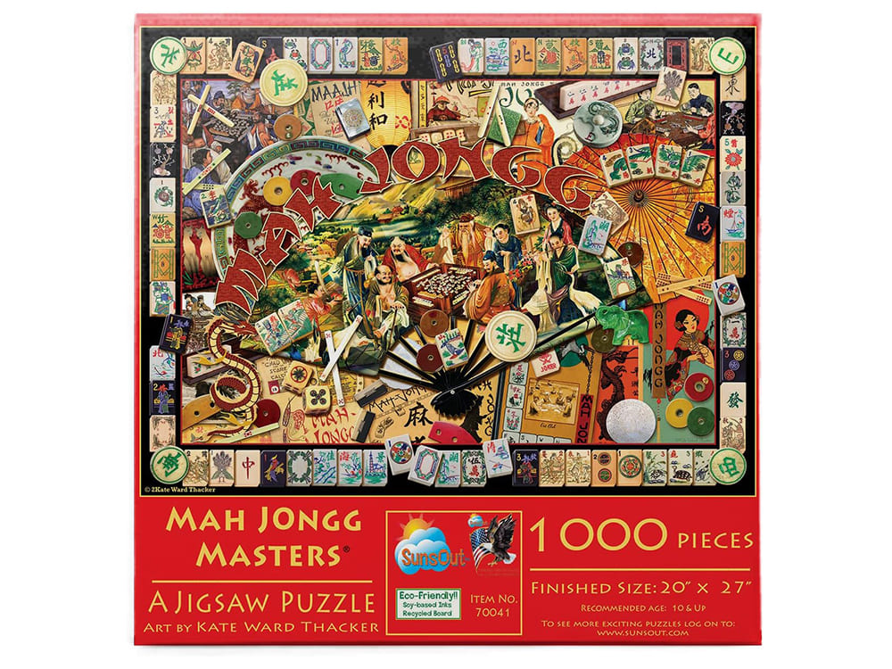 MAH JONGG MASTERS 1000pc - Click Image to Close