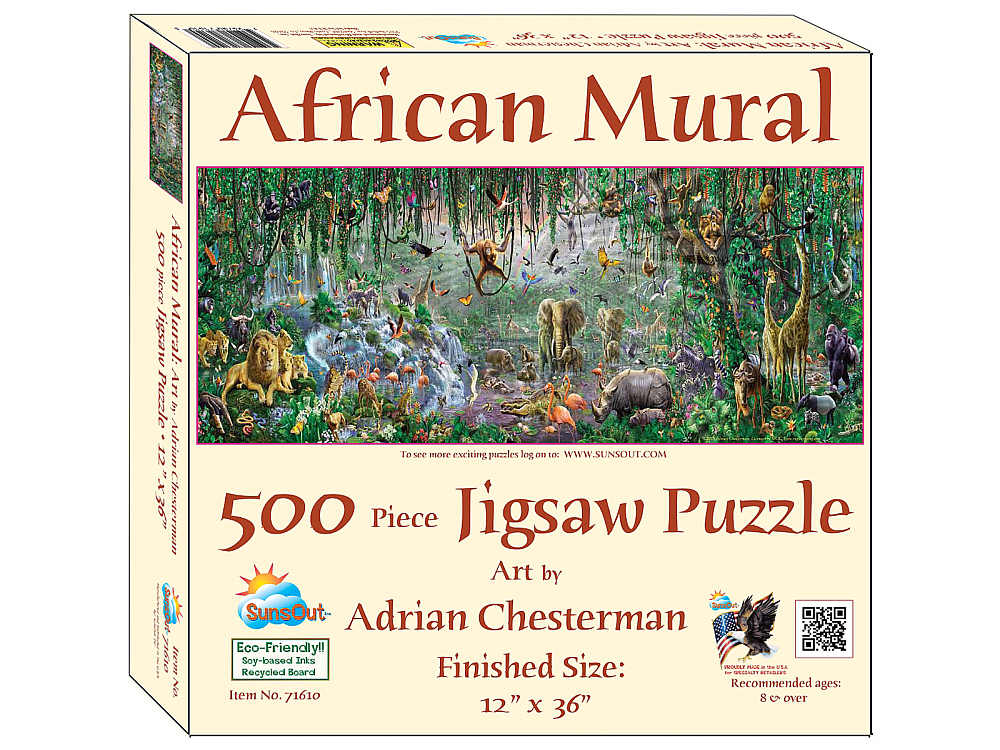 AFRICAN MURAL 500pc - Click Image to Close