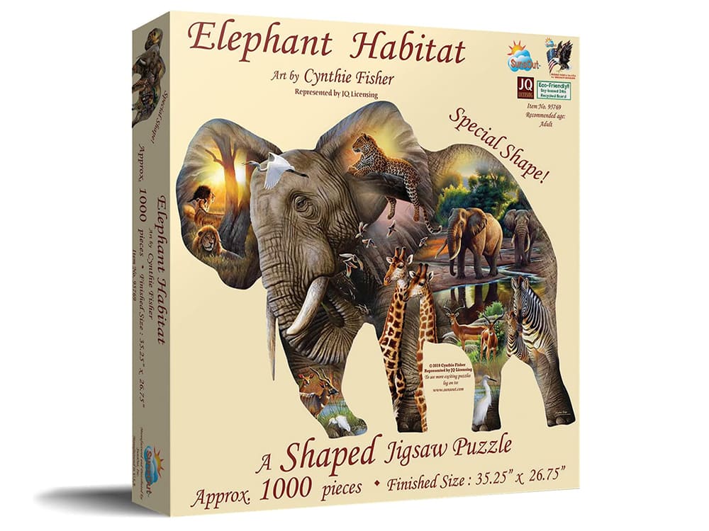 ELEPHANT HABITAT *Shaped* - Click Image to Close