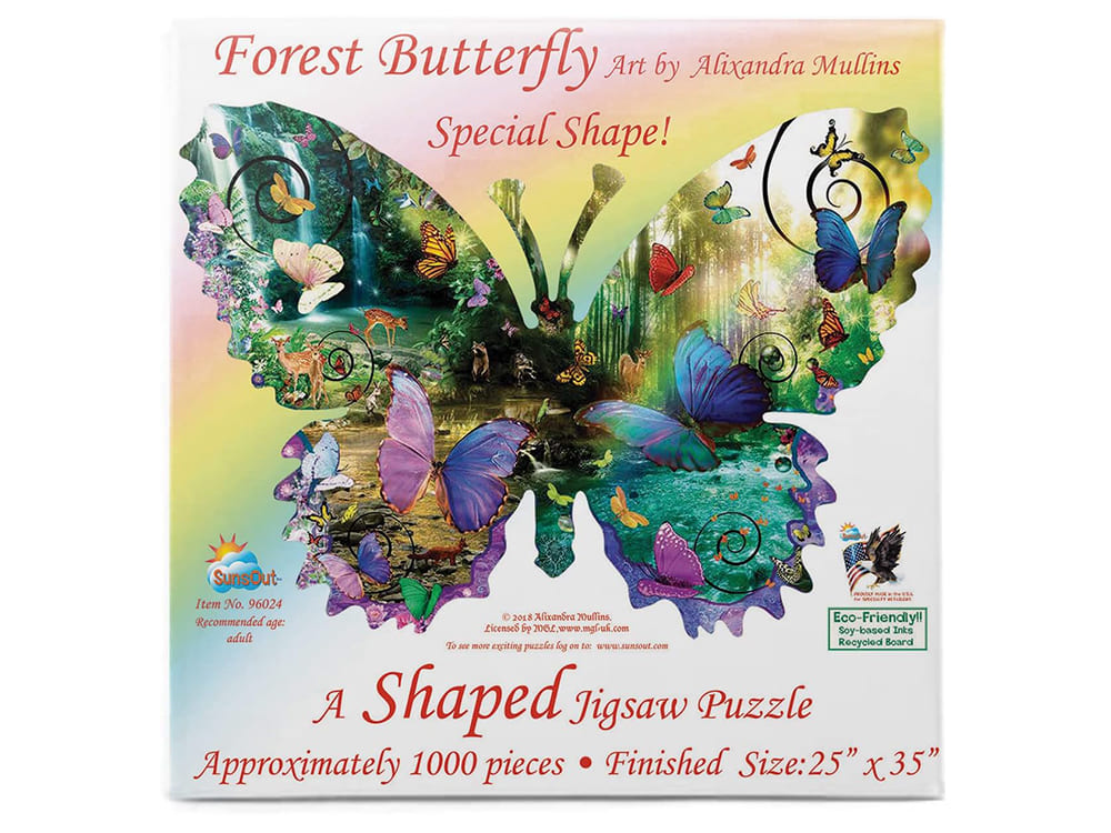 FOREST BUTTERFLY *Shaped* - Click Image to Close