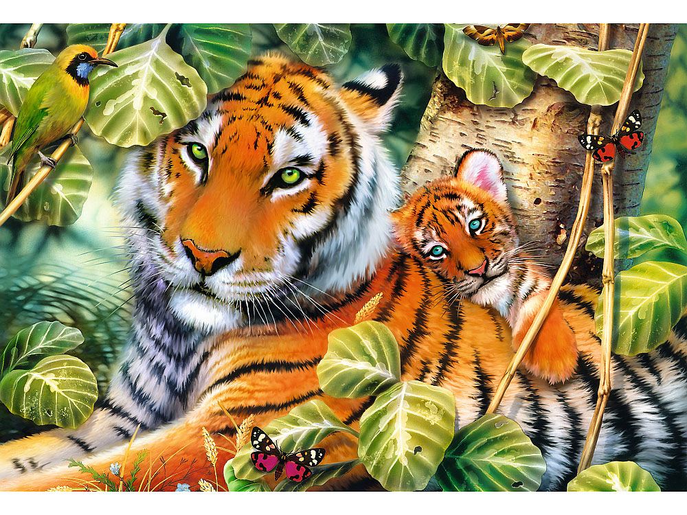 TWO TIGERS 1500pc - Click Image to Close