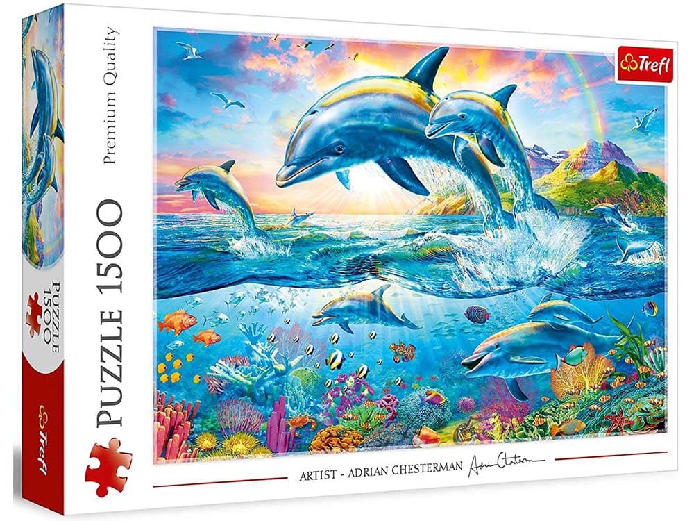 DOLPHIN FAMILY 1500pc - Click Image to Close