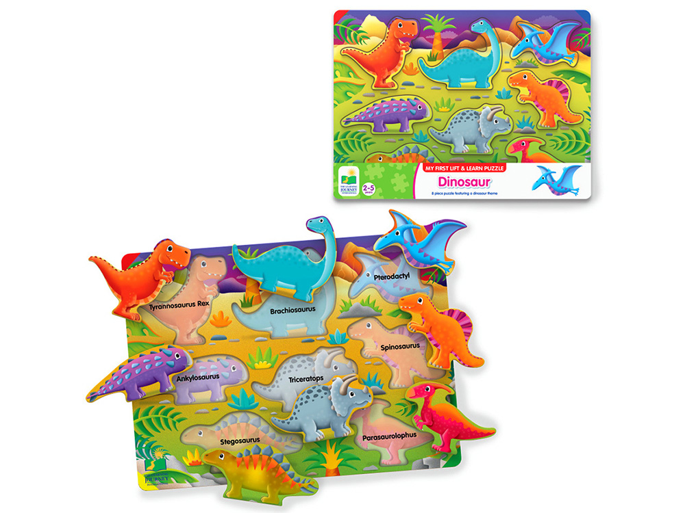 LIFT AND LEARN DINOSAUR PUZZLE