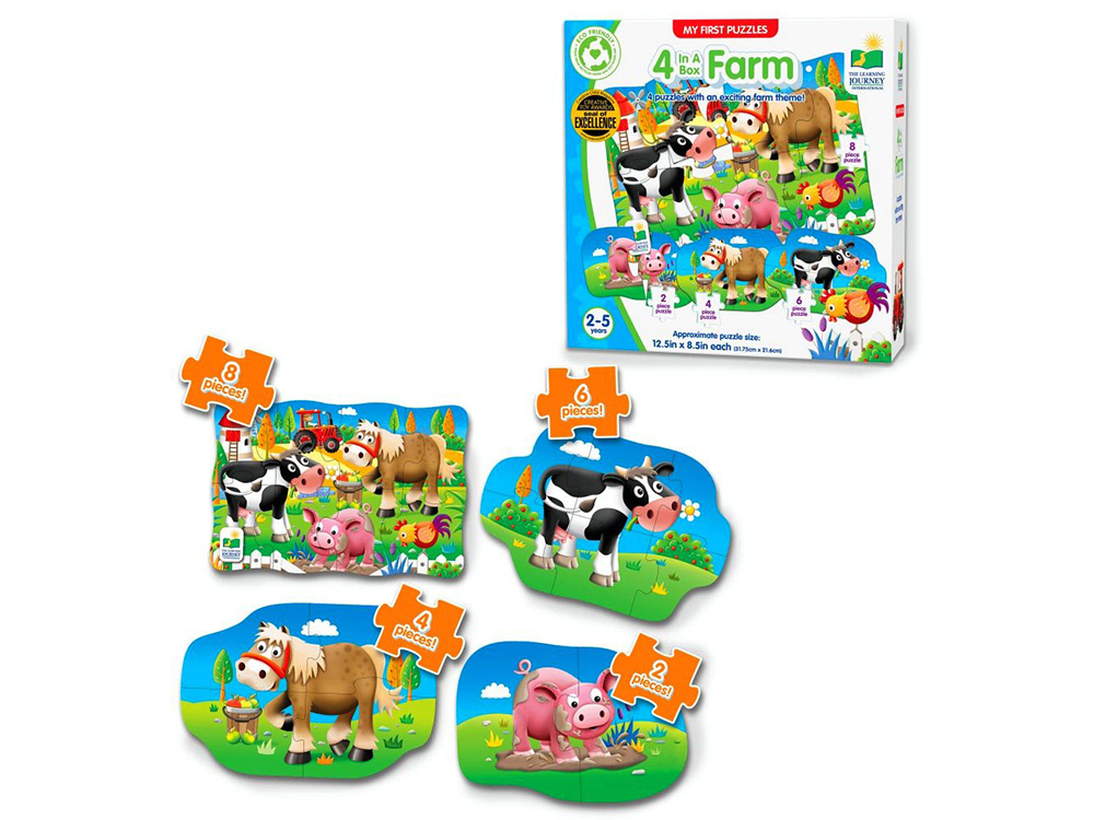 FARM 4-IN-A-BOX JIGSAWS