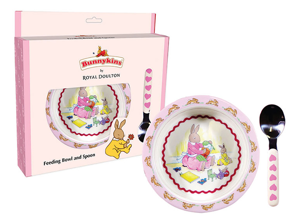 BUNNYKINS FEED BOWL & S. PINK