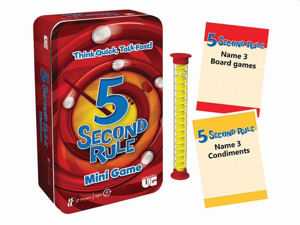 5 SECOND RULE CARD GAME (TIN) - Click Image to Close