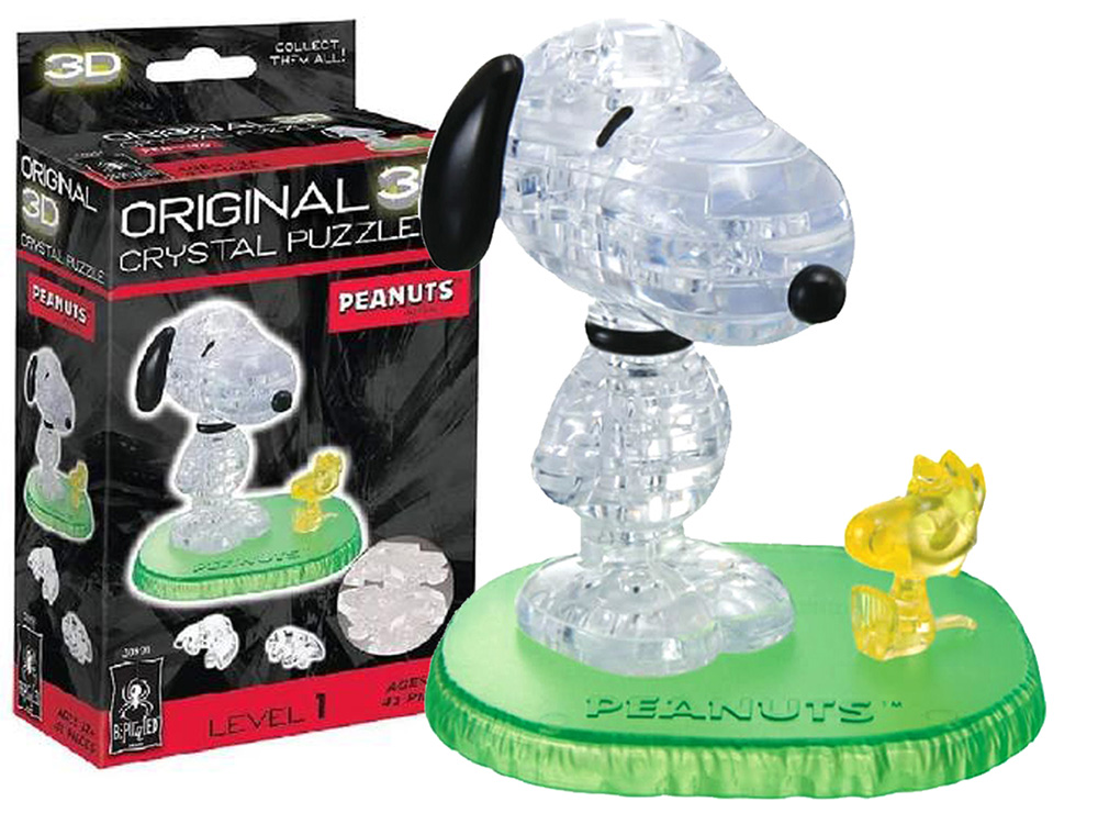 3D SNOOPY & WOODSTOCK CRYST.PZ