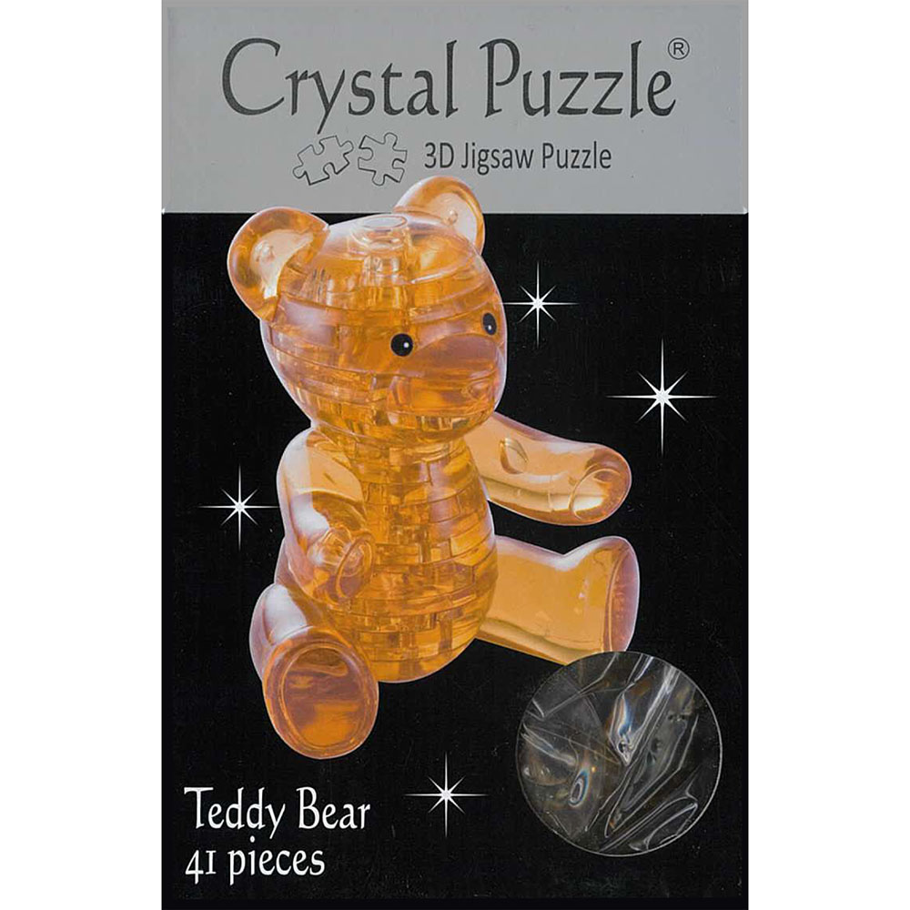 3D BROWN TEDDY CRYSTAL PUZZLE