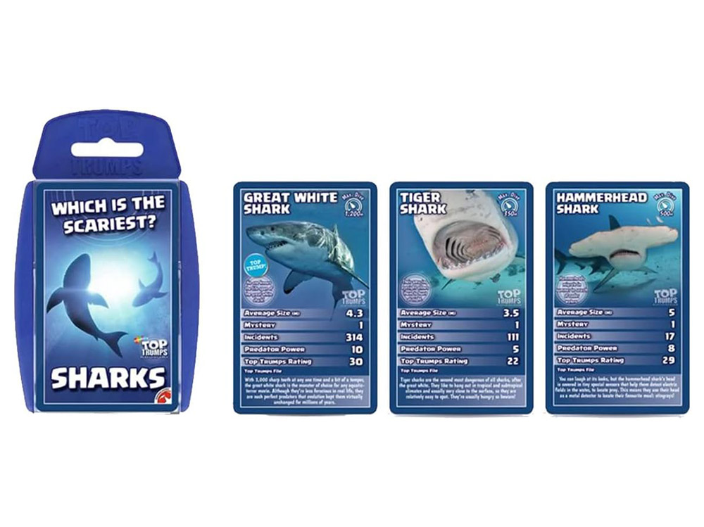 TOP TRUMPS SHARKS - Click Image to Close