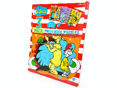 DR SEUSS 3 PACK PUZZLES PRE-SC DR SEUSS 3 PACK PUZZLES PRE-SC