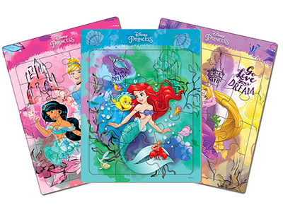 DISNEY PRINCESS 3-Pack Puzzles