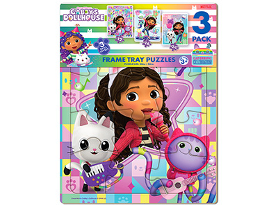 GABBY'S DOLLHOUSE 3-Pack Puzzs