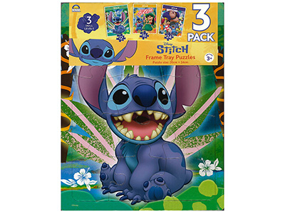 STITCH 3 PACK TRAY PUZZLES
