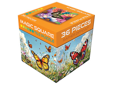MAGIC SQUARE PUZZL:BUTTERFLIES MAGIC SQUARE PUZZL:BUTTERFLIES