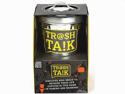 TRASH TALK Game in Trash Can