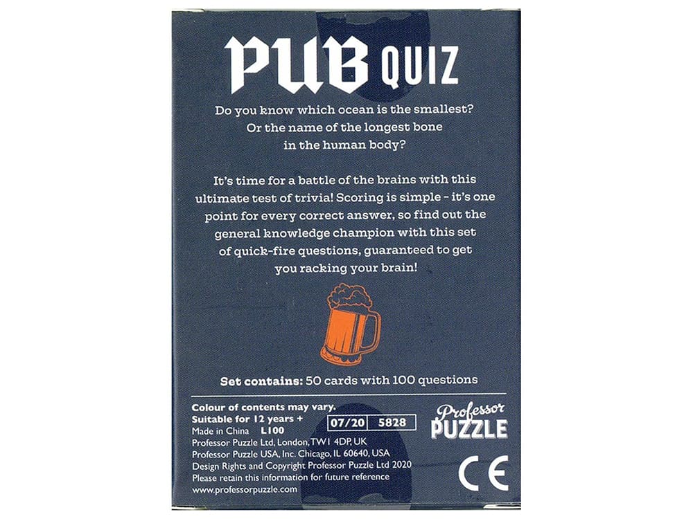 POCKET PUB QUIZ Mini Trivia