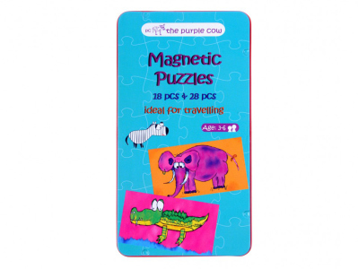 PUZZLES, Magnetic. Travel Tin