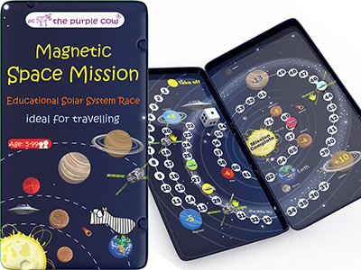 SPACE MISSION, Magn.Travel Tin