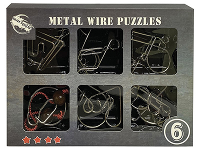 6 METAL WIRE PUZZLES (LEVEL 4)