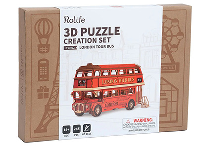 DIY LONDON TOUR BUS 3D KIT