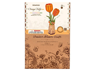 WOOD BLOOM ORANGE TULIP KIT