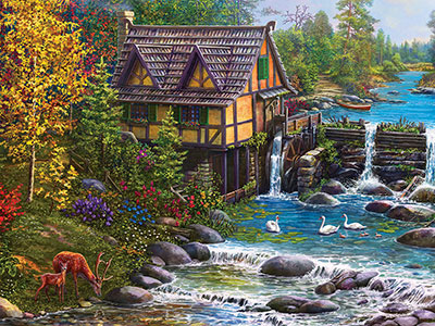 MILL BY THE STREAM 1000pc
