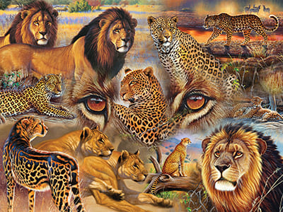 BIG CATS OF THE PLAINS 500pc