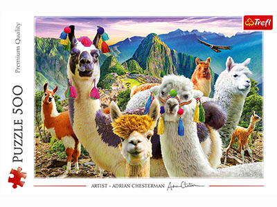LLAMAS IN THE MOUNTAINS 500pc