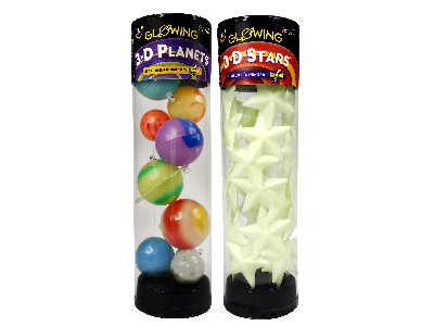 3D PLANETS/3D STARS TUBES (12) 3D PLANETS/3D STARS TUBES (12)