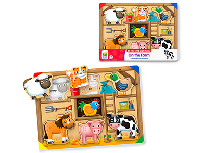 LIFT AND LEARN ON FARM PUZZLE
