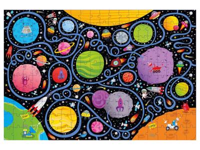 SPACE MAZE JIGSAW & BOOK