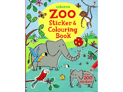 ZOO STICKER & COLOURING BOOK