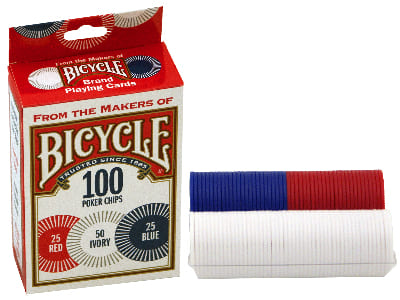 BICYCLE POKER CHIP Pack of 100 BICYCLE POKER CHIP Pack of 100