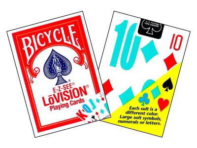 BICYCLE LO-VISION PLAYNG.CARDS BICYCLE LO-VISION PLAYNG.CARDS
