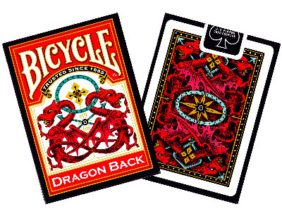BICYCLE POKER DRAGON RED/BLUE BICYCLE POKER DRAGON RED/BLUE