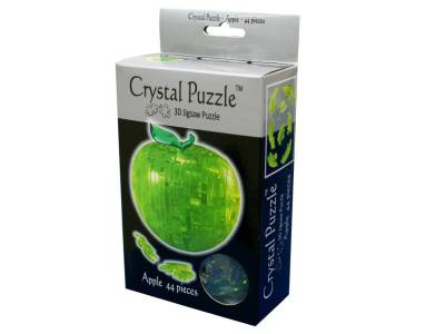 3D APPLE, GREEN,CRYSTAL PUZZLE 3D APPLE, GREEN,CRYSTAL PUZZLE