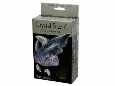 3D BLACK SHARK CRYSTAL PUZZLE 3D BLACK SHARK CRYSTAL PUZZLE