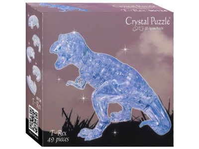 3D CLEAR T-REX CRYSTAL PUZZLE